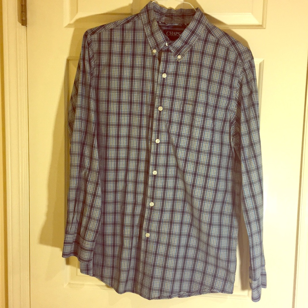 Chaps men dress shirt long sleeve medium